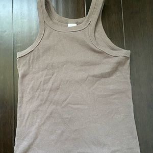 H&M Taupe Basics Muscle Tee